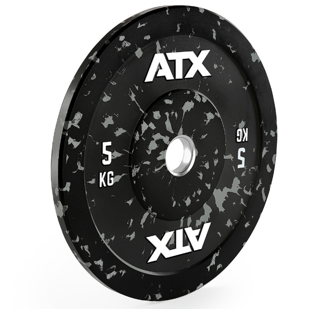 Poza cu ATX Color Splash Bumper Plate 5 kg gri