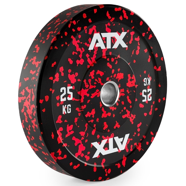 Poza cu ATX® Color Splash Bumper Plate 25 kg rosu
