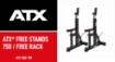 Poza cu ATX Free Stands 750 – Rack pentru genuflexiuni si presa piept, 400 kg