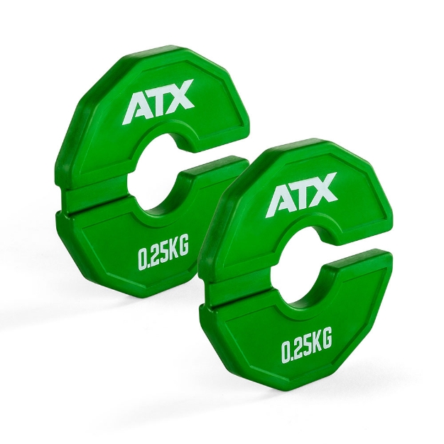 Poza cu ATX® Placă Flexibilă Adițională / Greutate Suplimentară Flexibilă - 2 x 0,25 kg - Verde