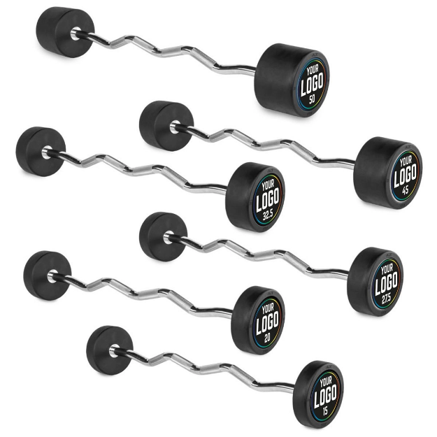 Poza cu Bară EZ Cauciucată - Logo Client - 35 kg