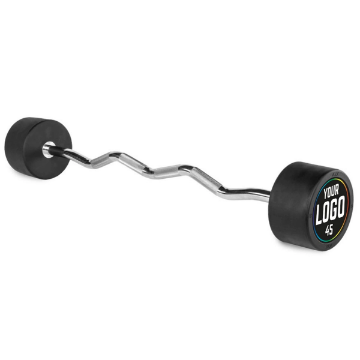 Poza cu Bara EZ Cauciucata cu Logo Personalizat 50 kg