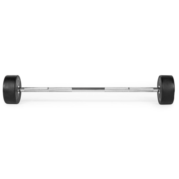 Poza cu Bară Dreaptă Cauciucată Personalizată cu Logo Client – 32.5 kg