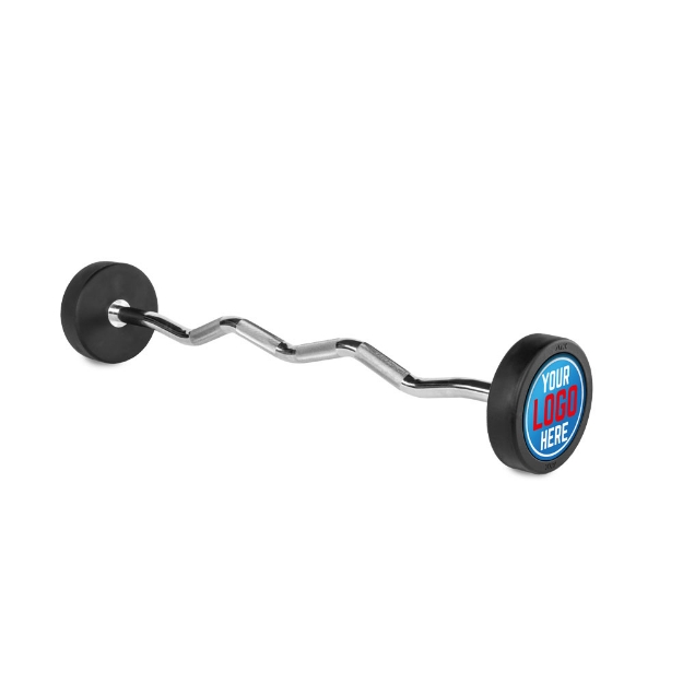 Poza cu Bară EZ Gumată Personalizată cu Logo Client – 12.5 kg