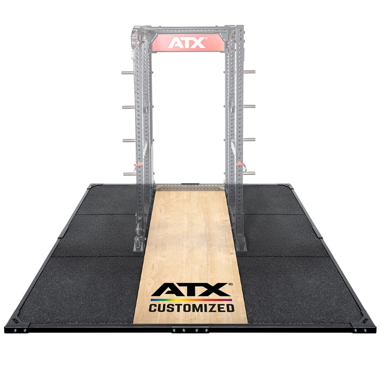 Poza cu ATX® Platforma haltere 3 x 3 m - Personalizata – Lemn Clasic