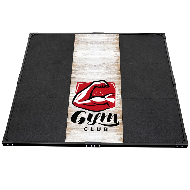 Poza cu ATX® Platforma haltere 3 x 3 m - Personalizata – Lemn Clasic