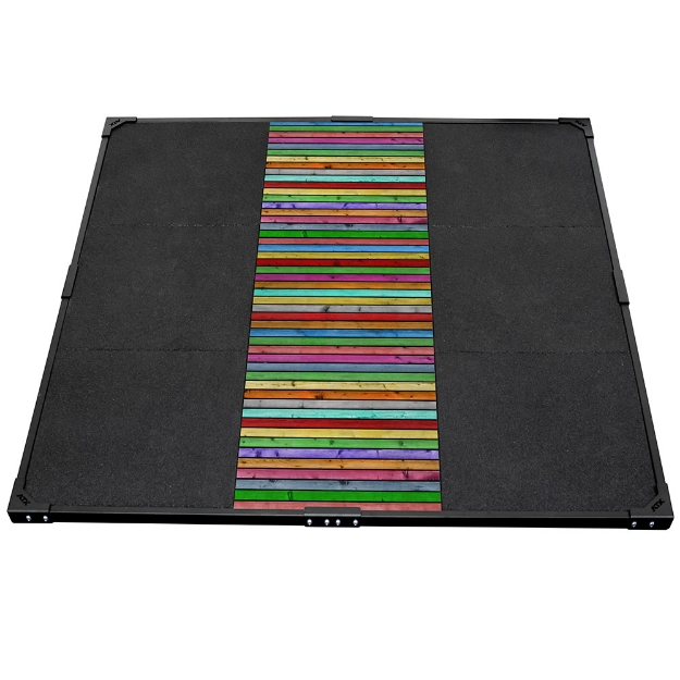 Poza cu ATX® Platforma haltere 3 x 3 m - Personalizata – Lemn Clasic