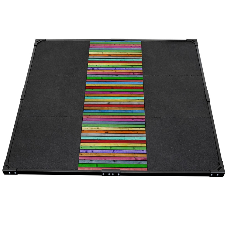 Poza cu ATX® Platforma haltere 3 x 3 m - Personalizata – Lemn Clasic