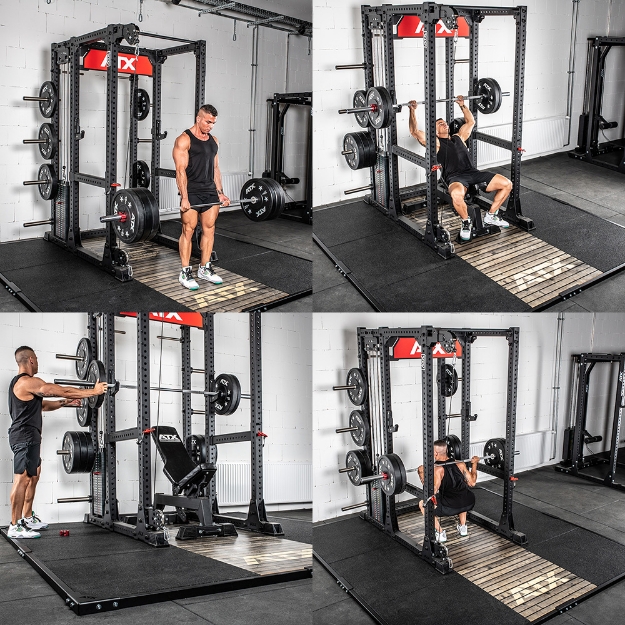 Poza cu ATX® Platforma haltere 3 x 3 m - Personalizata – Lemn Clasic