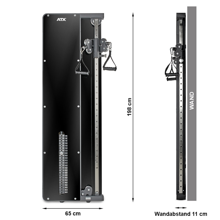 Poza cu ATX® Single - Stație tracțiuni cu greutăți de 60 kg