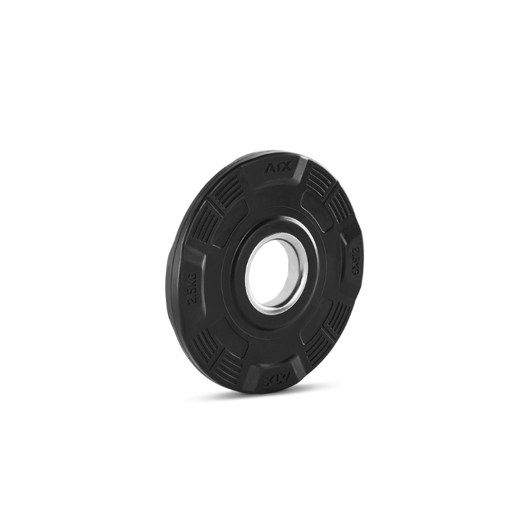 Poza cu Discuri greutate cauciucate cu gripper - 50 mm - 2,5 kg
