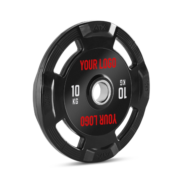 Poza cu Discuri cu prindere din cauciuc - 50 mm - Logo Personalizat - 10 kg