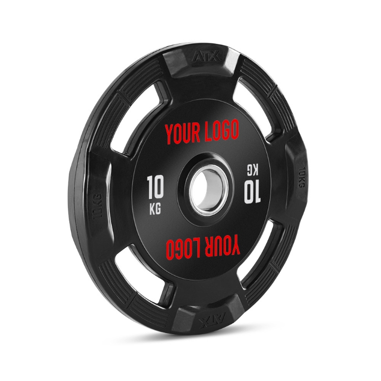 Poza cu Discuri cu prindere din cauciuc - 50 mm - Logo Personalizat - 10 kg