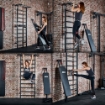 Poza cu Spalier Profesional ATX® Wall Bar Gym cu Bancă Reglabilă și Bară pentru Tracțiuni