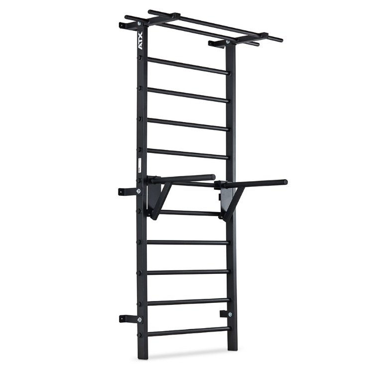 Poza cu Spalier Profesional ATX® Wall Bar Gym cu Bancă Reglabilă și Bară pentru Tracțiuni
