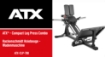 Poza cu ATX Compact Leg Press 700 – Presă pentru Picioare, Hack Squat și Ridicări pe Vârfuri 3 în 1