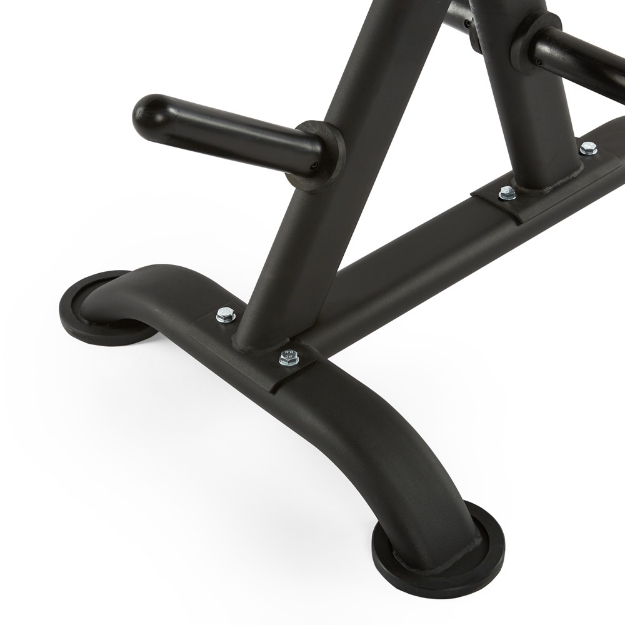 Poza cu Suport pentru discuri de greutati 50 mm - negru - design oval