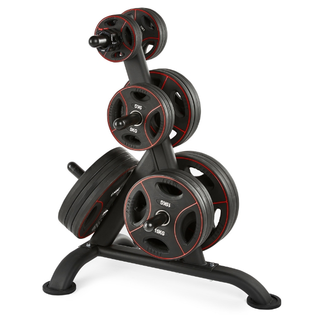 Poza cu Suport pentru discuri de greutati 50 mm - negru - design oval