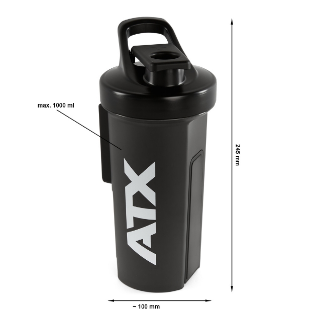 Poza cu ATX® Shaker Black 1000 ml cu suport magnetic