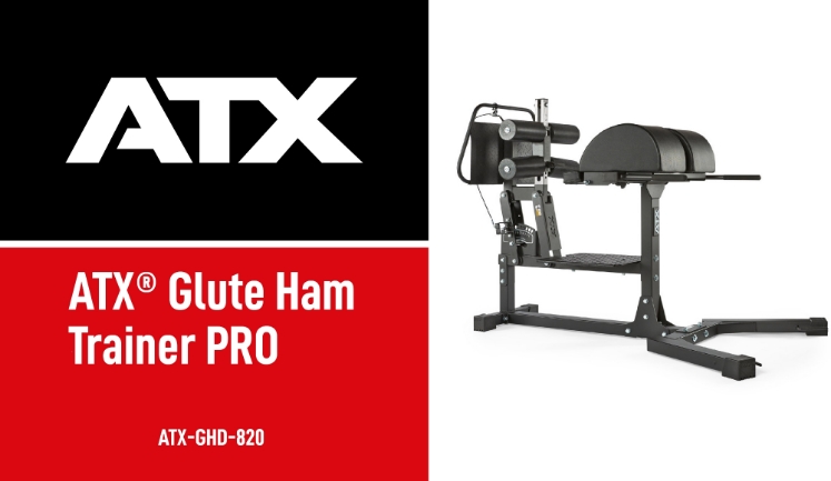 Poza cu ATX® Glute Ham Trainer PRO 820 – Aparat Profesional pentru Fesieri, Femurali și Lombari