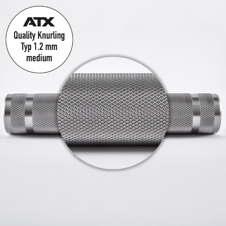 Poza cu ATX® - XTP® Bară de Powerlifting Raw - Tip 200 Manșon Standard - Fabricat în Germania
