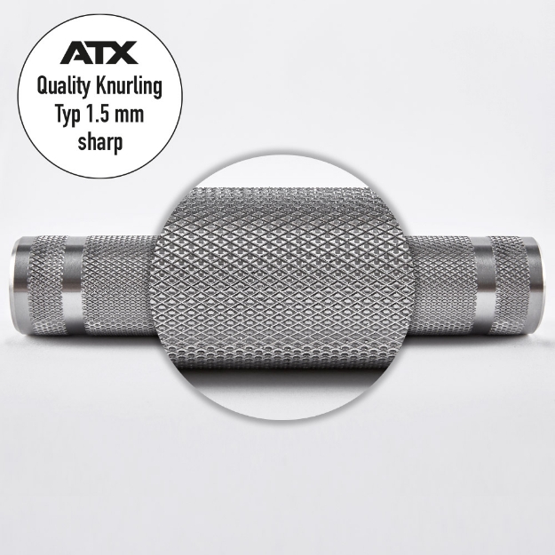 Poza cu ATX® - XTP® Bară de Powerlifting Raw - Tip 200 Manșon Standard - Fabricat în Germania