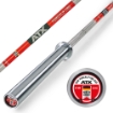 Poza cu ATX XTP Powerlifting Bar Typ 400-433 Bara Powerlifting cu Manșon Lung – Fabricată în Germania