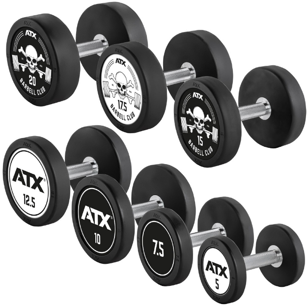 Poza cu Set gantere cauciucate PRO-Style 5-20 kg ATX