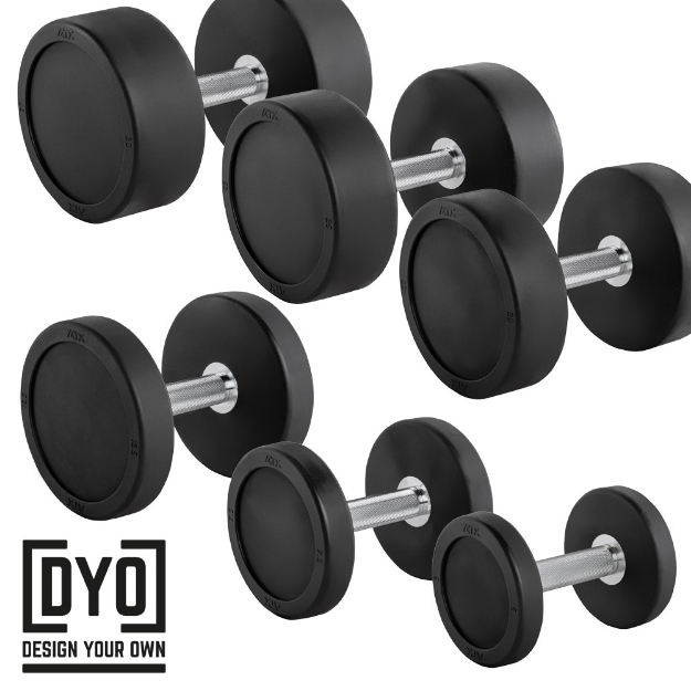 Poza cu PRO-Style - Gantere din Cauciuc - Configureaza-ti Propria Set - Set de Gantere 5 - 30 kg