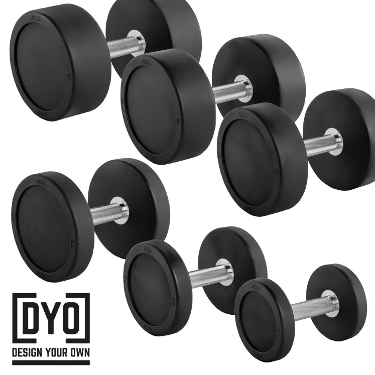 Poza cu PRO-Style - Gantere din Cauciuc - Configureaza-ti Propria Set - Set de Gantere 5 - 30 kg