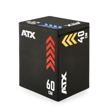 Poza cu Plyo Box Profesională ATX®  – 3 Înălțimi de Săritură (50 / 60 / 70 cm)