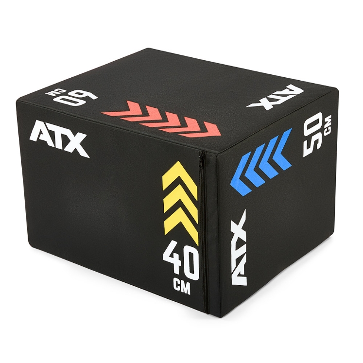 Poza cu Plyo Box Profesională ATX®  – 3 Înălțimi de Săritură (50 / 60 / 70 cm)
