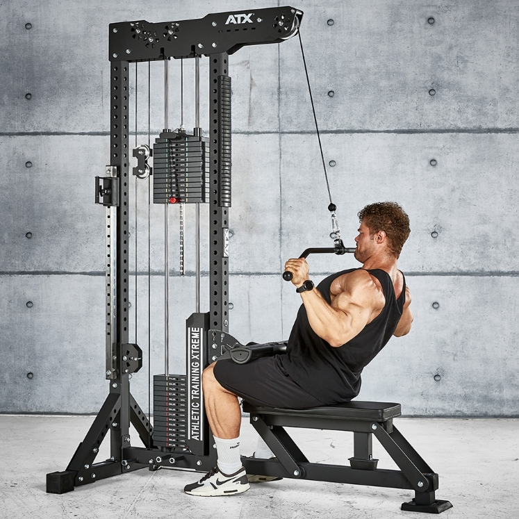 Poza cu ATX Trinity Tower LSW-850 – Stație Profesională 3 în 1 pentru Lat Pulldown și Low Row cu 135 kg