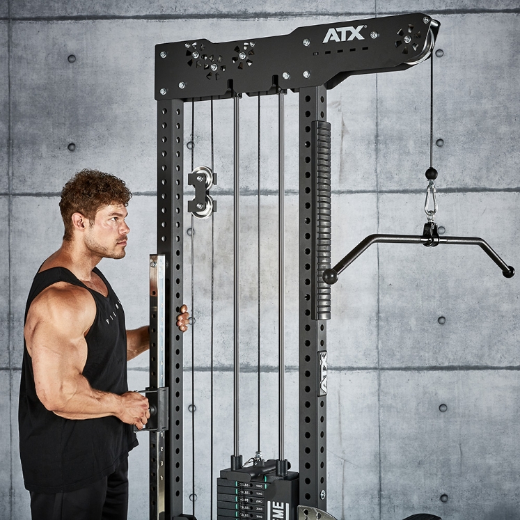 Poza cu ATX Trinity Tower LSW-850 – Stație Profesională 3 în 1 pentru Lat Pulldown și Low Row cu 135 kg