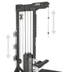 Poza cu ATX Trinity Tower LSW-850 – Stație Profesională 3 în 1 pentru Lat Pulldown și Low Row cu 135 kg