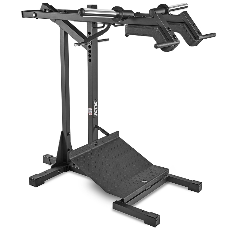 Poza cu ATX Lever Arm Squat – Aparat Profesional 3 în 1 pentru Genuflexiuni, Viking Press și Ridicări pe Vârfuri