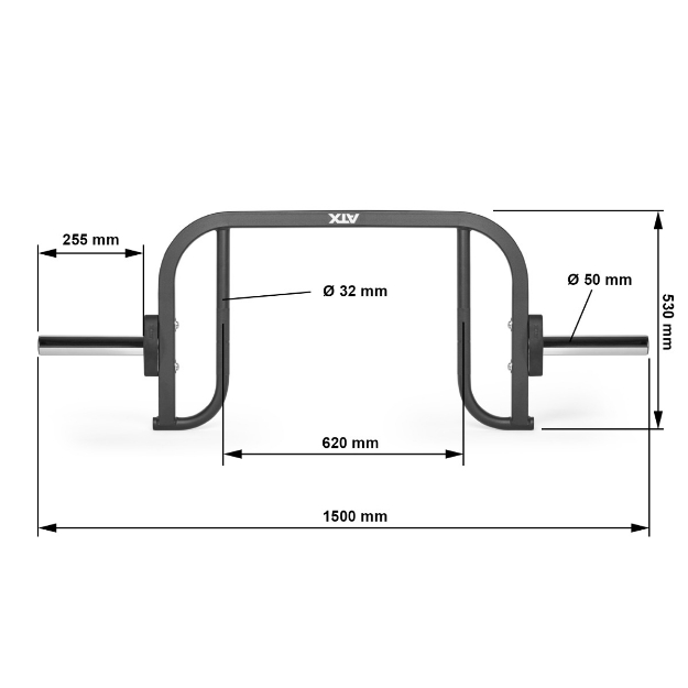 Poza cu ATX® Open Hex Bar Compact - 50 mm