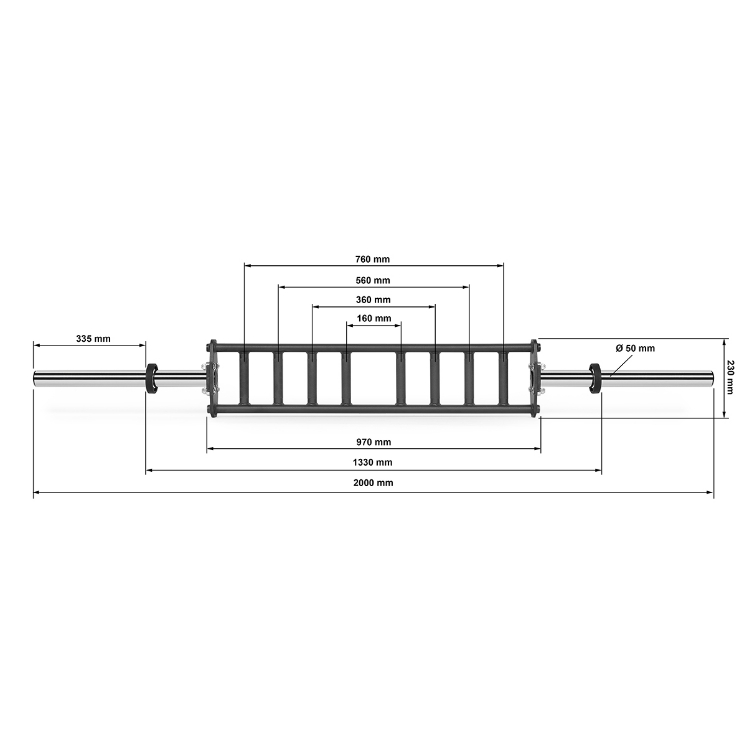 Poza cu ATX® Bara Paralelă Multi Grip - 50 mm
