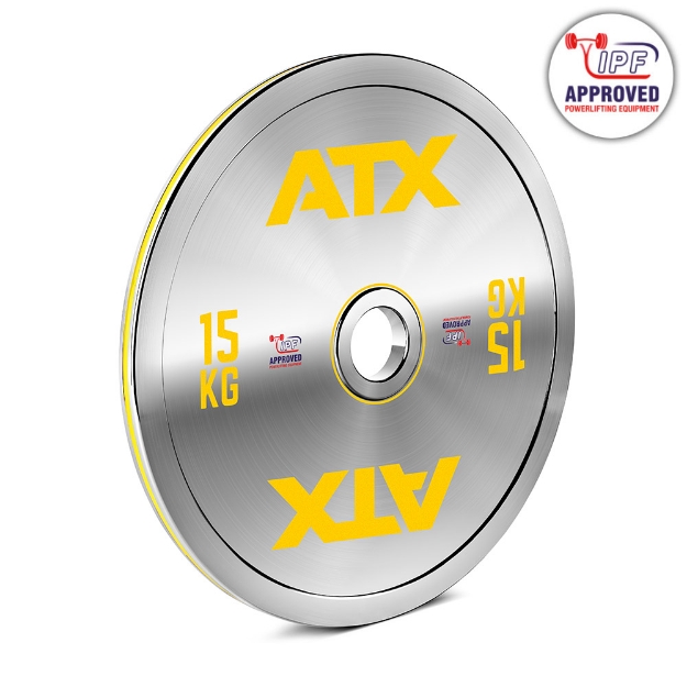 Poza cu ATX Calibrated Steel Plate 15 kg - Disc de otel calibrata pentru powerlifting