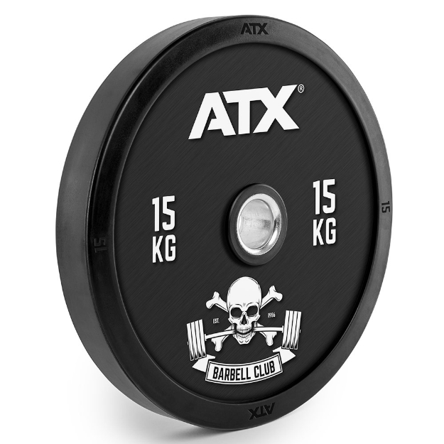 Poza cu ATX Barbell Club - Full Design Bumper Plates - 15 kg