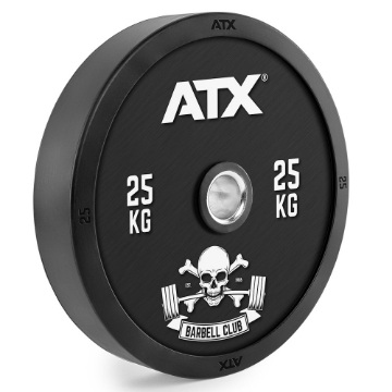 Poza cu ATX® Barbell Club - Bumper Plate Design Complet - 25 kg