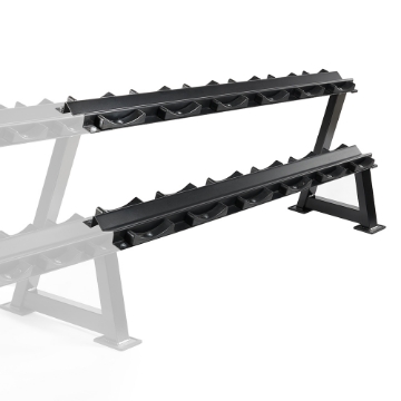 Poza cu Extensie - Suport de gantere 144 cm negru cu jgheaburi semicirculare