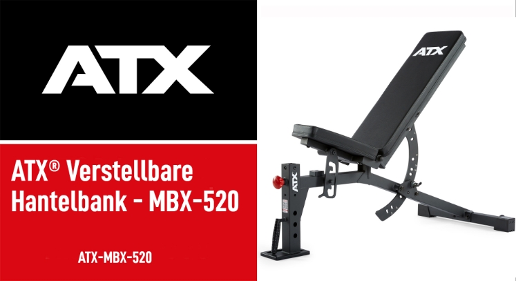 Poza cu Bancă fitness Multifuncțională Reglabilă, 9 Poziții, Capacitate 350 kg ATX-MBX-520