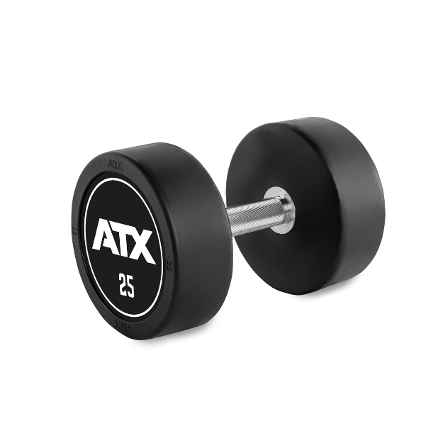 Poza cu Gantera cauciucata ATX Logo 25.0 kg