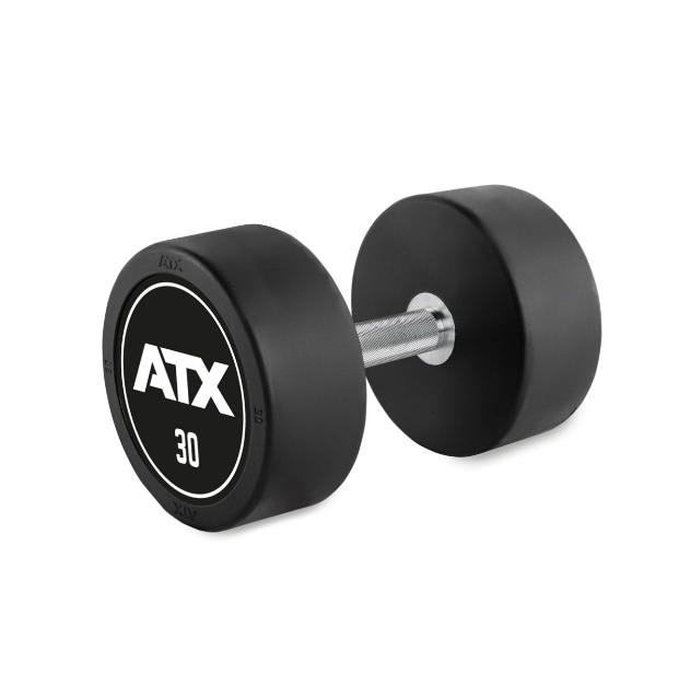 Poza cu Gantera Cauciucata - ATX Logo - 30.0 kg