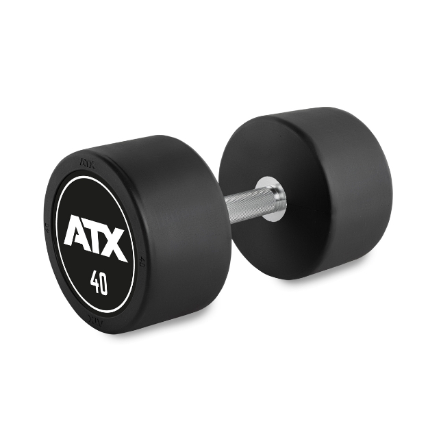 Poza cu Dumbbell din cauciuc ATX Logo 40.0 kg