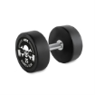 Poza cu Gantera din cauciuc 25 kg ATX cu logo Barbell Club