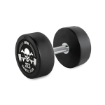 Poza cu Gantera Cauciucată 27.5 kg - Barbell Club Logo - ATX