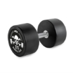 Poza cu Gantera din cauciuc 37.5 kg - Barbell Club Logo - ATX