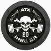 Poza cu Gantere Profesionale PRO-Style din Cauciuc - cu Logo Barbell Club - 2,5 – 60 kg, Increment de 2,5 kg
